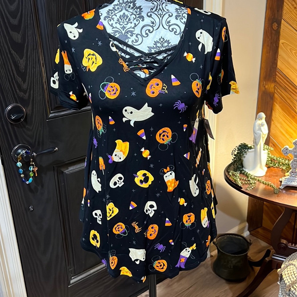 NWT Disney Halloween Blouse XS #283